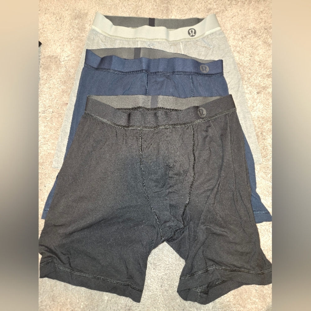 lululemon athletica Men's Boxer Briefs - Black, Navy, Gray
